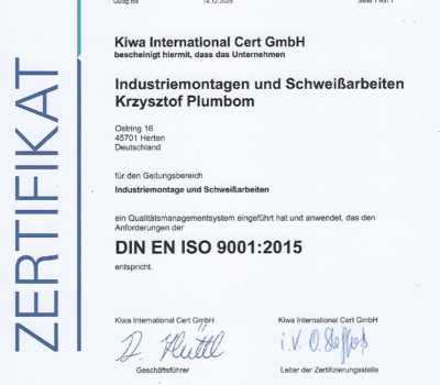 DIN EN ISO 9001:2015